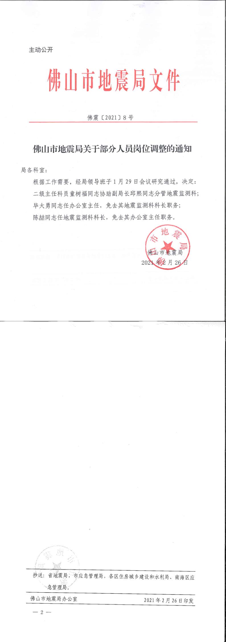 （佛震[2021]8号）金沙娱乐城
地震局关于部分人员岗位调整的通知.jpg